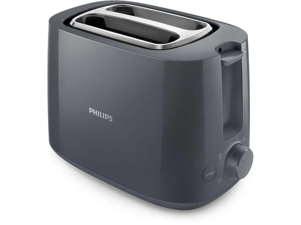 Philips Daily Collection HD2581 - Brödrost - 2 skiva - 2 Kortplatser - mörkgrå