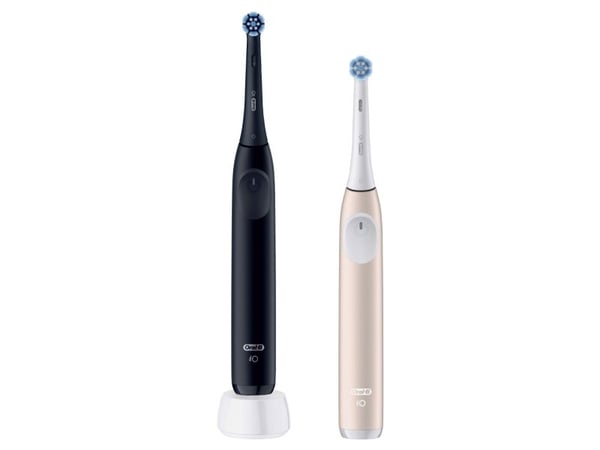 Oral-B iO2 Duo elektrisk tannbørstepar, svart &amp;amp; rosa