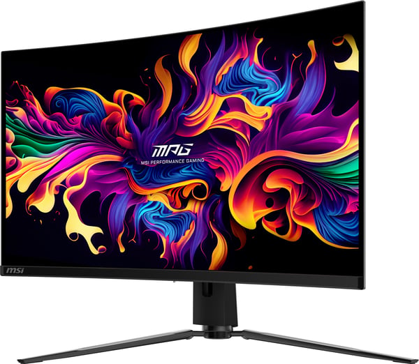 MSI MPG 321CURX QD-OLED, 80 cm (31.5"), 3840 x 2160 pixlar, 4K Ultra HD, QD-OLED, 0,05 ms, Svart