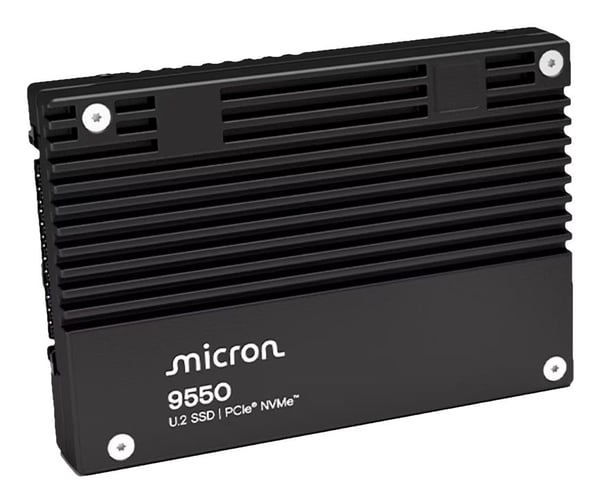 Micron 9550 MAX - SSD - Mixed Use - krypterat - 12.8 TB - inbyggd - 2.5" - PCI Express 5.0 x4 (NVMe) - 256 bitars AES - TCG Opal Encryption 2.0, Se...