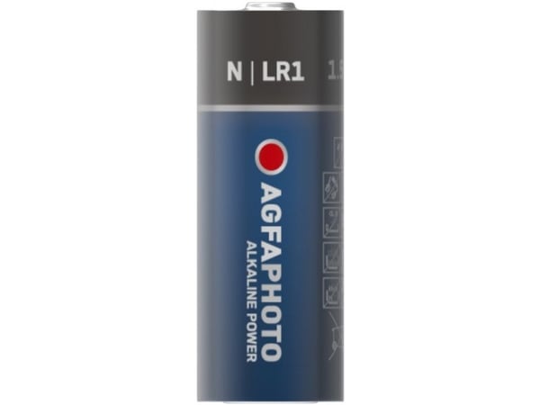 AgfaPhoto batteri knappcelle LR1 N 1,5V alkalisk 1stk.