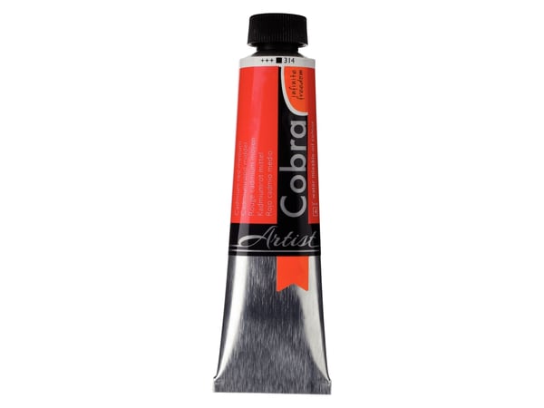 Cobra Artist vannblandbar oljemaling tube Cadmium Red Medium 314