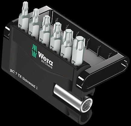 Wera Bit-Check 7 TX Universal 1 - Bitssats för skruvmejsel - 7 delar