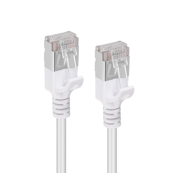 MicroConnect - Verkkokaapeli - RJ-45 (uros) RJ-45 (uros) - 15 cm - U/FTP - CAT 6a - halogeeniton, solmuvapaa, ohut - valkoinen