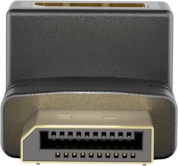 Goobay 77130, DisplayPort, DisplayPort, Hankjønn, Hunkjønn, Rett, Ned