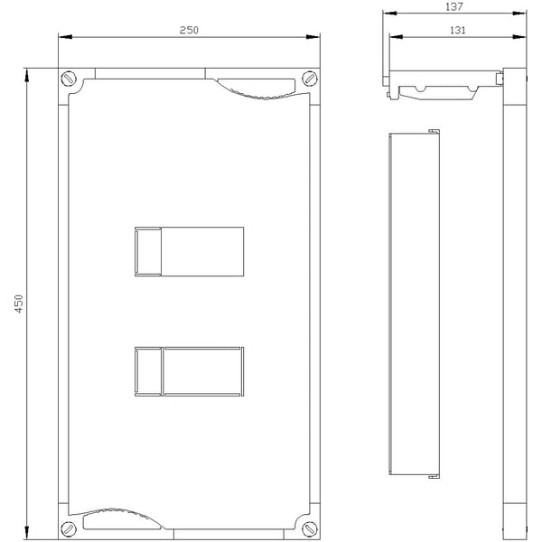 Siemens 8GK4731-3KK12, 450 mm, 250 mm, 450 mm, 100 mm, 2,4 kg