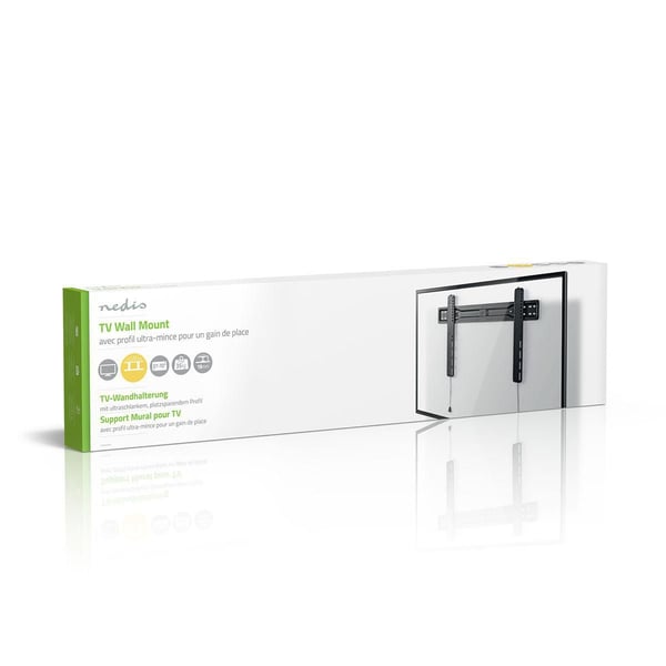 Nedis TVWM5050BK, 94 cm (37"), 177,8 cm (70"), 200 x 200 mm, 600 x 400 mm, Terästä, Musta