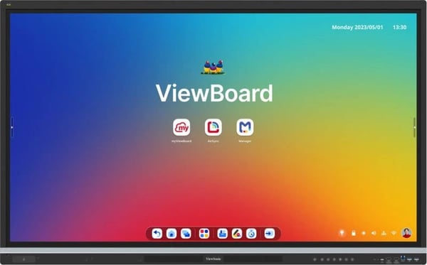 Viewsonic IFP9851 Display, 2,49 m (98"), 1428,48 x 803,52 mm, 500 cd/m², 1,07 miljarder färger, 3840 x 2160 pixlar, TFT-LCD