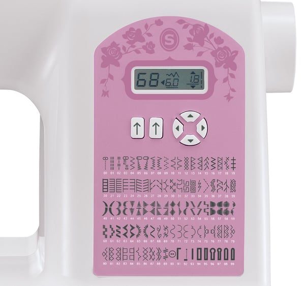 Singer Starlet 6699 - Symaskin - 100 sting - 6 enkeltskrittsknappehull - LCD display