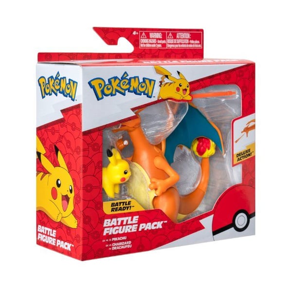 Pokemon figur set 2 pk Charizard och Pikachu