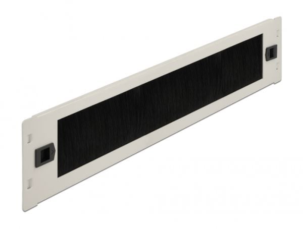 Delock - Kabelstyringslist - grå - 2U - 19"