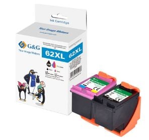 G&G NH-R00062XLBKCMY-T, Svart, Cyan, Magenta, Gul, 18 ml, 18 ml, 1 styck, Flerpack