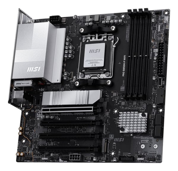 MSI PRO B850M-P WIFI -emolevy, B850, AM5, micro-ATX, DDR5, Wi-Fi 7