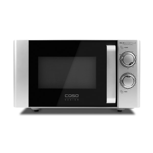 Caso MG 20, Benkeplate, Kombinasjon mikrobølge, 20 l, 700 W, Rotasjon, Sølv