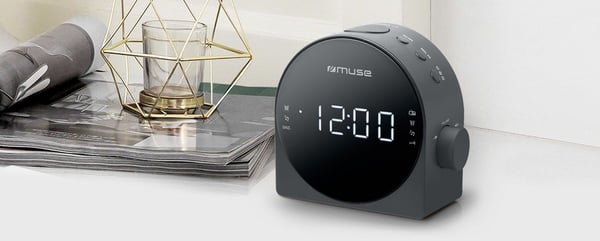 Muse M-185 CR, Klockradio, Digital, FM, MW, LED, 2,29 cm (0.9"), Vit