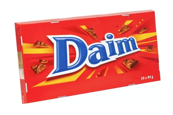 Daim XL suklaa 20 x 84g pakkauksissa - 1.68kg