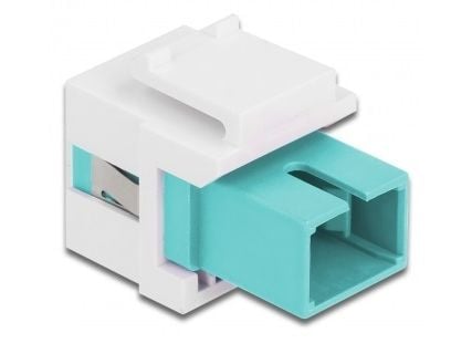 Delock - Modulinnlegg - SC - hvit, akvamarin