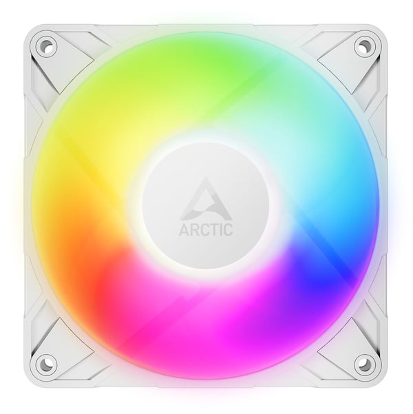 ARCTIC P12 Pro A-RGB - Kabinettvifte - med kabelspliter - 120 mm - hvit (en pakke 3)