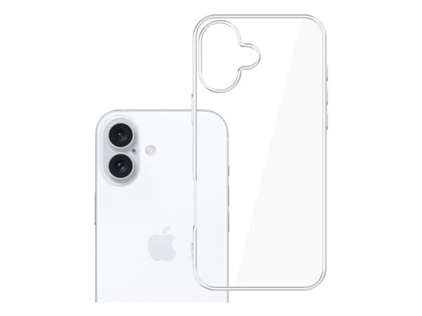 3MK Clear, Omslag, Apple, iPhone 16, 15,5 cm (6.12"), Transparent
