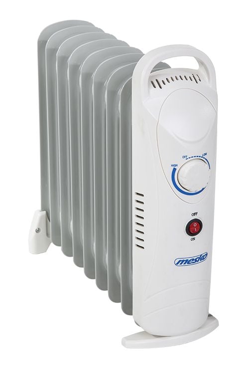 Mesko Home MS7805, Öljysähkölämmitin, Öljy, Sisätila, Lattia, Valkoinen, 1000 W