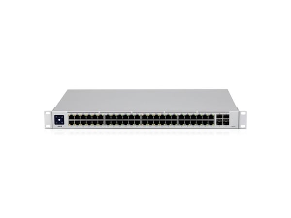 Ubiquiti UniFi Switch USW-48-POE - Switch - Administrerad - 48 x 10/100/1000 (32 PoE+) + 4 x Gigabit SFP - rackmonterbar, skrivbordsmodell - PoE+ (...