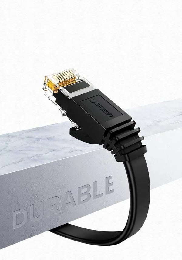 Ugreen 20166, 20 m, Cat6, U/UTP (UTP), RJ-45, RJ-45, Sort