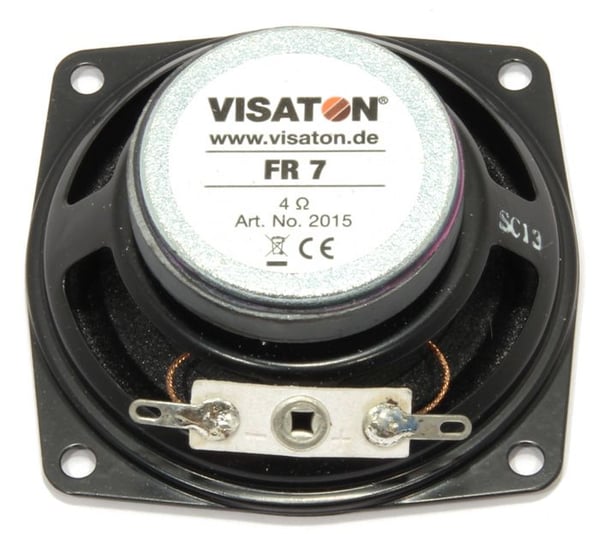 Visaton VS-FR7/4, Kabel, 5 W, 130 - 20000 hz, 4 O, Svart