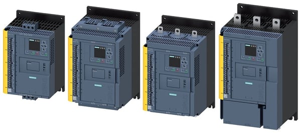 Siemens 3RW5514-3HF04 3RW55143HF04 Pehmokäynnistysyksikkö Moottorin teho 400 V:n jännitteellä 7,5 kW Moottorin teho 230 V:n jännitteellä 4 kW 200 V...