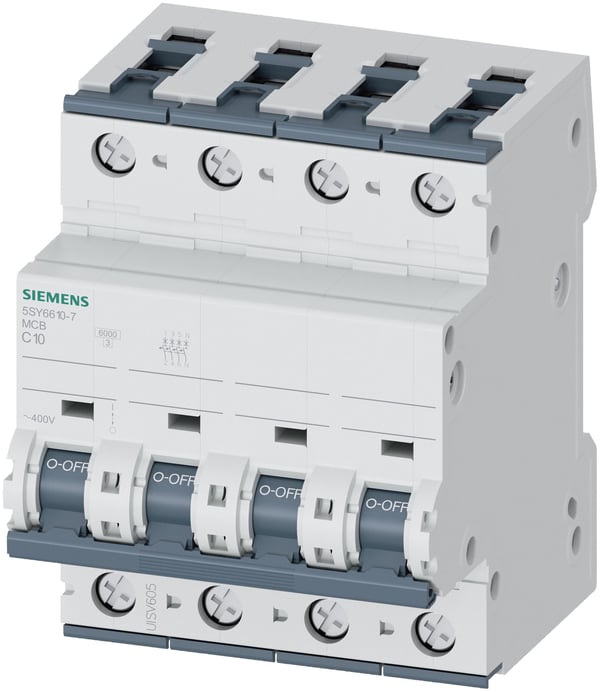 Siemens 5SY66107 5SY6610-7 Ledningssikkerikkerhedsafbryder 10 A 230 V, 400 V