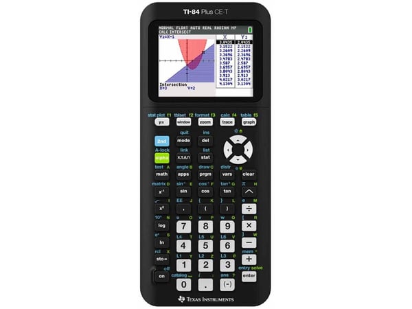 Texas Instruments TI-84 Plus CE-T, Skrivbord, Grafer, Flash, Batteri, Svart