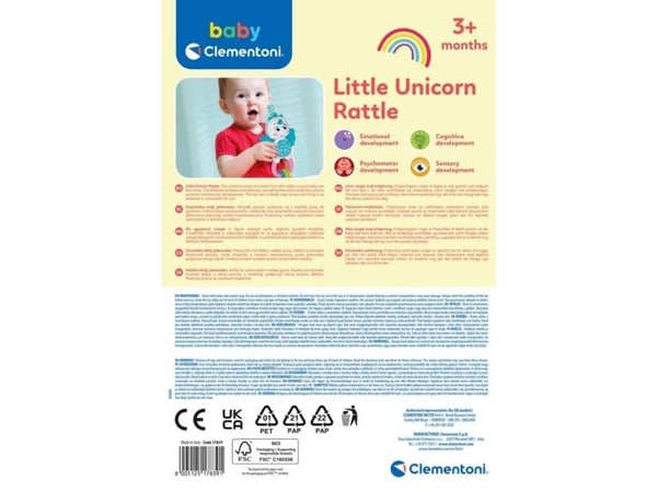 Clementoni Little Unicorn skallra