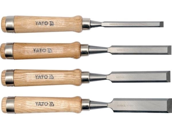 Yato YT-6260, Taltasarja, Kromivanadiiniteräs, Puu, Puu, 10, 16, 20, 25 mm