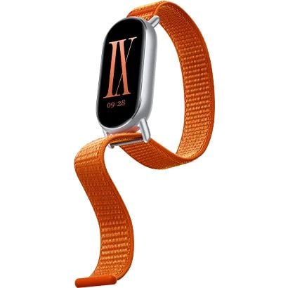Xiaomi - KlocKräm för aktivitetsspårare - flätad - passar handleder 135 - 215 mm - soluppgångsorange - för Xiaomi Smart Band 8, Smart Band 9