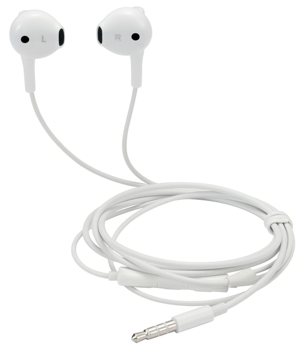 Streetz E130-WHT, trådbunden, 20 - 20000 Hz, samtal/musik, 10 g, headset, vit