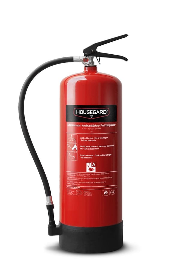Housegard vandslukker 9 ltr - Brandklasse A