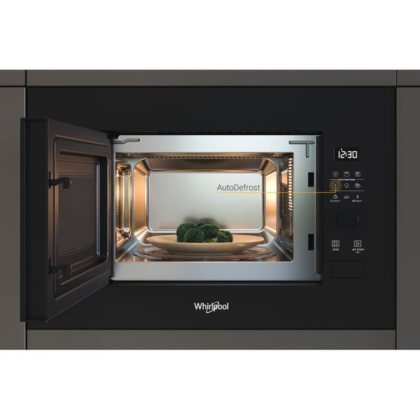 Whirlpool WMF200G NB, Kiinteä, Grillimikroaaltouuni, 20 L, 800 W, Sisäänrakennettu näyttö, Rotaatio, Kosketus