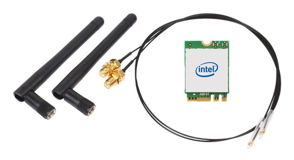 Shuttle WLN-M22, Intern, Trådløs, M.2, WLAN / Bluetooth, Wi-Fi 6E (802.11ax), 2400 Mbit/s