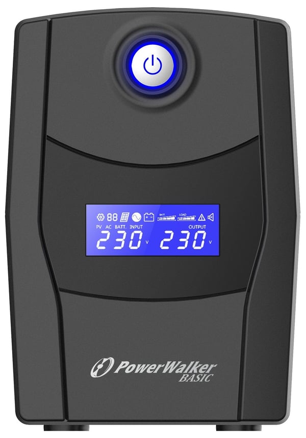 PowerWalker VI 600 STL, Interaktivt indgangsstik, 0,6 kVA, 360 W, Sine, 162 V, 290 V