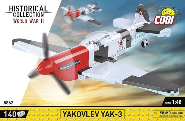 COBI Yakovlev Yak-3, Byggeklosser, 7 år, 140 stykker