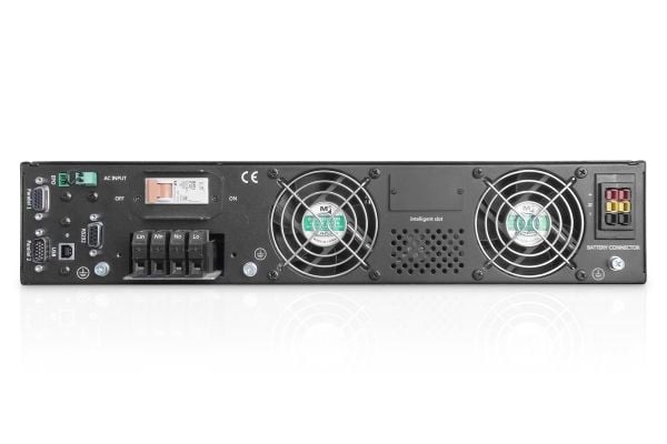 DIGITUS DN-170107 - UPS (rackmonterbar/ekstern) - AC 120-276 V - 10000 watt - 10000 VA - uten batteri - RS-232, USB, parallell - 2U