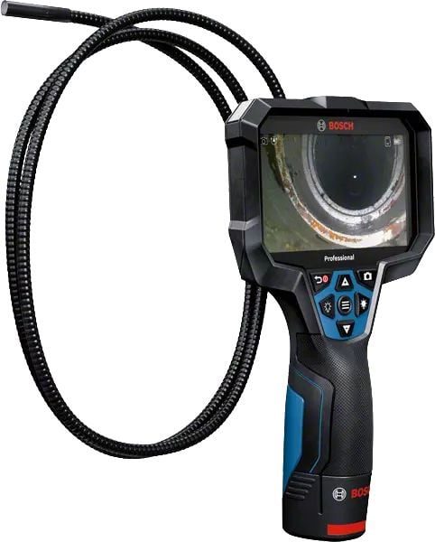 Bosch GIC 12V-5-27 C PROFESSIONAL, 1280 x 720 pikseliä, 12,7 cm (5"), 75°, 8,3 mm, Joustava ja totteleva anturi, musta, Sininen