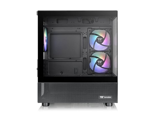 Thermaltake View 170 TG ARGB - Mikrofodral - micro ATX - genomskinlig sidopanel (härdat glas) - ingen strömförsörjning (PS/2) - svart - USB/ljud
