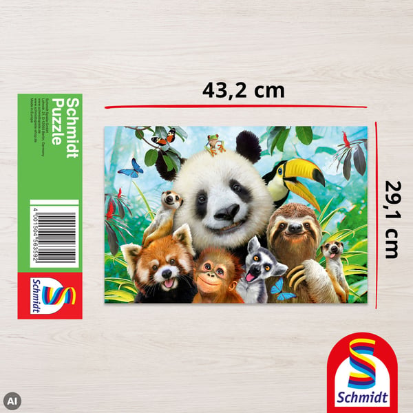 Schmidt Spiele 56359, 200 styck, Djur, 8 År