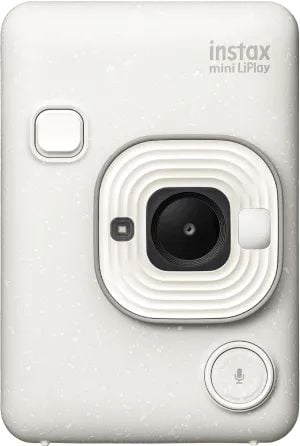 Fujifilm Instax Mini LiPlay - Digitalkamera - kompakt med øyeblikkelig bildeskriver - Bluetooth - misty white