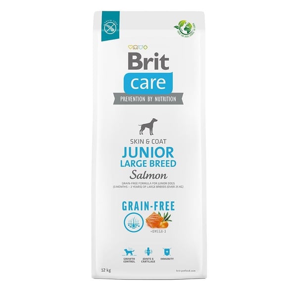 Brit Care Dog Grain-free Junior Large Breed, Salmon, 12 kg Brit Care Dog Grain-free Junior Large Breed, Salmon, 12 kg