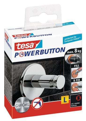 TESA 59322-00000, Krom, Krom, 1 styck