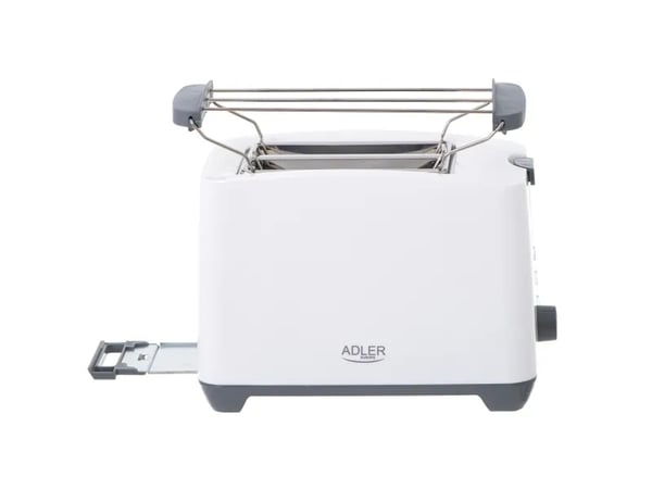 Adler AD 3216 brödrost 750 W 2 skivor, grå/vit