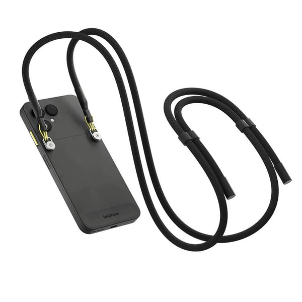 Fairphone - Snodd för mobiltelefon - horisont svart - för Fairphone (Gen. 6)
