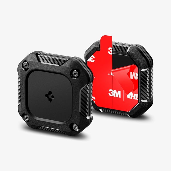 Spigen Tough Armor IP, Kotelo, musta, Apple, Polykarbonaatti (PC), Silikoni, Apple AirTag