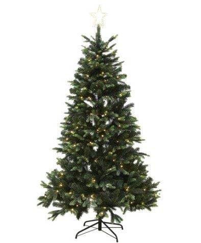 Joulukuusi keinotekoinen PE/PVC "LIFA", luokka A+, 260x170 cm, LED ja tähti NORDIC WINTER (780-238)